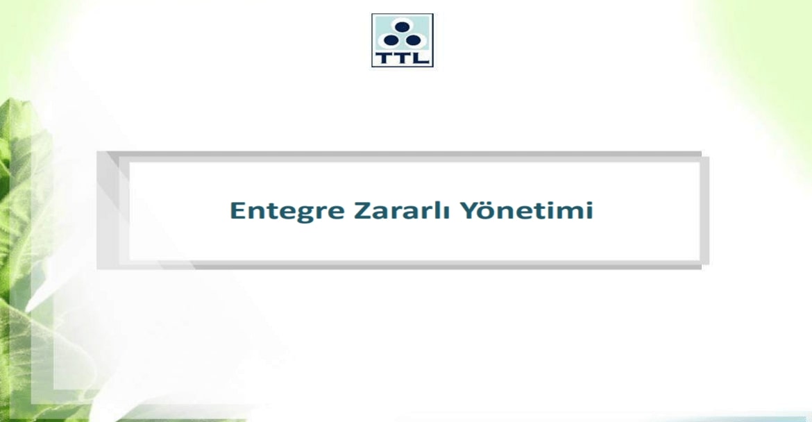Entegre Zararlı Yönetimi